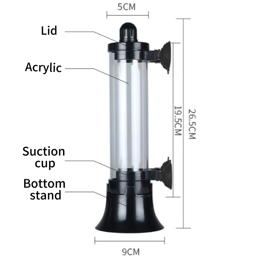 Acrylic brine shrimp hatchery incubator