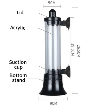 Acrylic brine shrimp hatchery incubator